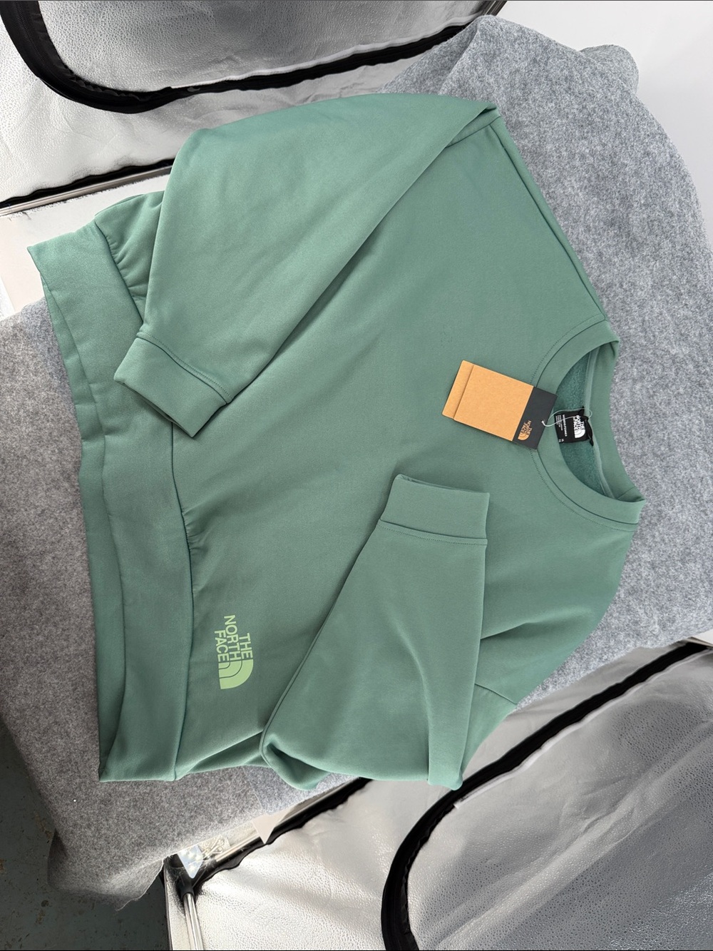 The North Face darksage double pogo Crewneck rare oversized Sweatshirt NWT